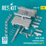 MHU-141M munitions trailer with weapon platform (type 1) (3D Printed model kit) (1/32) - Image 2