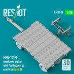 MHU-141M munitions trailer with flat bed/cargo platform (type 2) (3D Printed model kit) (1/35) - Image 3
