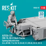 A/S32A-32A (SD-1D, SD-2) Deck Tractor Spotting dolly with driver (3D Printed model kit) (1/48) - Image 3