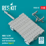 MHU-141M munitions trailer with flat bed/cargo platform (type 2) (3D Printed model kit) (1/48) - Image 3