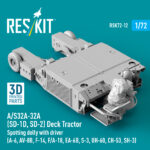 A/S32A-32A (SD-1D, SD-2) Deck Tractor Spotting dolly with driver (3D Printed model kit) (1/72) - Image 2