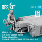A/S32A-32A (SD-1D, SD-2) Deck Tractor Spotting dolly with driver (3D Printed model kit) (1/72) - Image 3