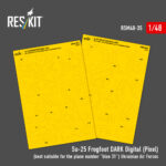 Su-25 Frogfoot DARK Digital (Pixel) (best suitable for the plane number “blue 31”) Ukrainian Air Forces (Pre-cut painting masks )(1/48)