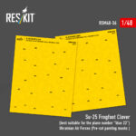 Su-25 Frogfoot Clover (best suitable for the plane number “blue 22”) Ukrainian Air Forces (Pre-cut painting masks )(1/48)