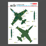Su-25 Frogfoot Clover (best suitable for the plane number “blue 22”) Ukrainian Air Forces (Pre-cut painting masks )(1/48) - Image 3