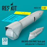 AN/AVQ-26A PAVE Tack pod with pilon for F-4 Phantom II (3D Printed) (1/32)