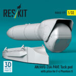 AN/AVQ-26A PAVE Tack pod with pilon for F-4 Phantom II (3D Printed) (1/32) - Image 2