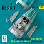 A-7E Corsair II early cockpit (Basic edition) (3D decals included) for Trumpeter kit (3D Printed) (1/32) - Image 2