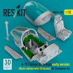 A-7E Corsair II early cockpit (Basic edition) (3D decals included) for Trumpeter kit (3D Printed) (1/32) - Image 3