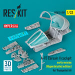 A-7E Corsair II early cockpit (Hyperdetailed edition) for Trumpeter kit (3D Printed) (1/32)