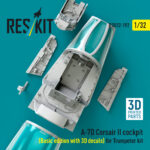 A-7D Corsair II cockpit (Basic edition) (3D decals included) for Trumpeter kit (3D Printed) (1/32) - Image 2
