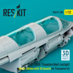 F-105G Thunderchief cockpit (Basic edition) (3D decals included) for Trumpeter kit (3D Printed) (1/32) - Image 2