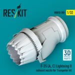 F-35 (A, С) Lightning II exhaust nozzle for Trumpeter kit (3D Printed) (1/32)