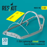 F-35A Lightning II closed canopy frame for Italeri / Academy kit (3D Printed) (1/32)