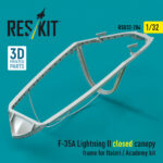 F-35A Lightning II closed canopy frame for Italeri / Academy kit (3D Printed) (1/32) - Image 3