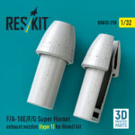 F/A-18E/F/G Super Hornet exhaust nozzles (type 1) for Revell kit  (3D Printed) (1/32) - Image 2
