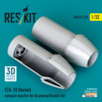 F/A-18 Hornet exhaust nozzles for Academy/Kinetic kit (3D Printed) (1/32)