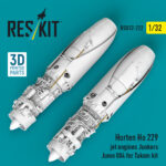 Horten Ho 229 jet engines Junkers Jumo 004 (2 pcs) for Takom kit (3D Printed) (1/32) - Image 2