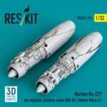 Horten Ho 229 jet engines Junkers Jumo 004 (2 pcs) for Zoukei-Mura kit (3D Printed) (1/32) - Image 2