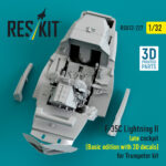 F-35C Lightning II late cockpit (Basic edition) (3D decals included) for Trumpeter kit (3D Printed) (1/32) - Image 2