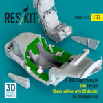 F-35C Lightning II late cockpit (Basic edition) (3D decals included) for Trumpeter kit (3D Printed) (1/32) - Image 3