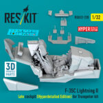 F-35C Lightning II late cockpit (Hyperdetailed Edition) for Trumpeter kit (3D Printed) (1/32) - Image 2