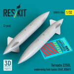 Tornado 2250L underwing fuel tanks (RAF, RSAF) (2 pcs) (3D Printed) (1/32)