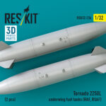 Tornado 2250L underwing fuel tanks (RAF, RSAF) (2 pcs) (3D Printed) (1/32) - Image 2