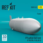 275 gallon fuel tank (F-5E/F/N, F-20, AT-3) (1 pcs) (3D Printed) (1/32) - Image 2