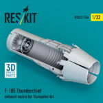 F-105 Thunderchief exhaust nozzle for Trumpeter kit (3D Printed) (1/32)