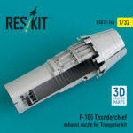 F-105 Thunderchief exhaust nozzle for Trumpeter kit (3D Printed) (1/32) - Image 3