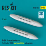 F-14 Tomcat external fuel tanks 1000l (early and late) with pylons (2pcs) (3D Printed) (1/32) - Image 2