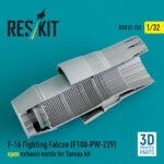 F-16 Fighting Falcon (F100-PW-229) open exhaust nozzle for Tamiya kit (3D Printed) (1/32) - Image 2