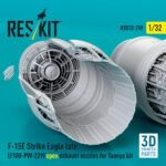F‑15E Strike Eagle late (F100-PW-229) open exhaust nozzles for Tamiya kit (3D Printed) (1/32) - Image 3