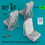 CH-54A (S-64E) Tarhe pilots seats for ICM kit (3 pcs) (3D Printed) (1/35) - Image 3