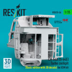CH-54A (S-64E) Tarhe cockpit (Basic edition) (3D decals included) for ICM kit (3D Printed) (1/35) - Image 3