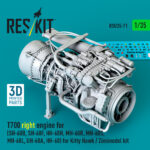 T700 right engine (SH-60B, SH-60F, HH-60H, MH-60R, MH-60S, MH-60L, UH-60A, HH-60) for Kitty Hawk / Zimimodel kit (3D Printed) (1/35)