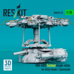 MH-60S folded main rotor for Kitty Hawk / Zimimodel (3D Printed) (1/35) - Image 2