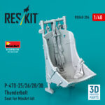P-47D-25/26/28/30 Thunderbolt Seat for MiniArt kit (3D Printed) (1/48)