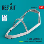 F-35B Lightning II closed canopy frame for Tamiya kit (3D Printed) (1/48)