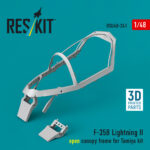 F-35B Lightning II open canopy frame for Tamiya kit (3D Printed) (1/48)