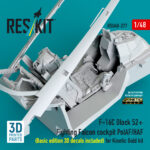 F-16C Block 52+ Fighting Falcon cockpit PolAF/HAF (Basic edition 3D decals included) for Kinetic Gold kit (3D Printed) (1/48) - Image 3