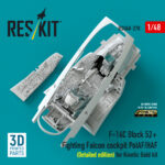 F-16C Block 52+ Fighting Falcon cockpit PolAF/HAF (Detailed edition) for Kinetic Gold kit (3D Printed) (1/48) - Image 2