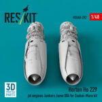 Horten Ho 229 jet engines Junkers Jumo 004 for Zoukei-Mura kit (3D Printed) (1/48) - Image 3
