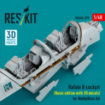 Rafale B cockpit (Basic edition) (3D decals included) for HobbyBoss kit (3D Printed) (1/48) - Image 3