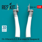 F/A-18 Hornet (A, B, C, D) air intakes for Hasegawa kit (3D Printed) (1/48) - Image 3