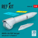 AN/AVQ-26A PAVE Tack pod with pilon for F-4 Phantom II (3D Printed) (1/48)