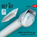 AN/AVQ-26A PAVE Tack pod with pilon for F-4 Phantom II (3D Printed) (1/48) - Image 3