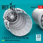 F-15 (A, B, C, D, E, J) (F100-PW-220) open exhaust nozzles for Revell kit (3D Printed) (1/48) - Image 3