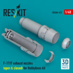 F-111F exhaust nozzles (open & closed) for Hobbyboss kit (3D Printed) (1/48) - Image 2
